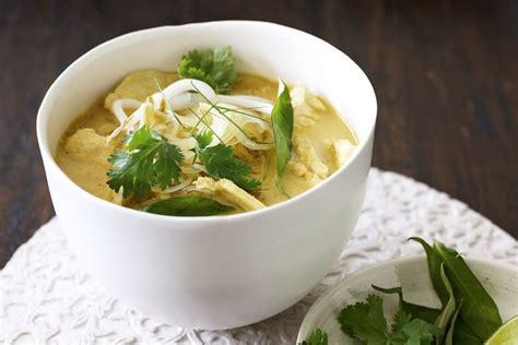 Chicken laksa soup