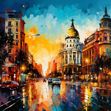 Premium AI Image | Madrid's Vibrant Artistic Scene