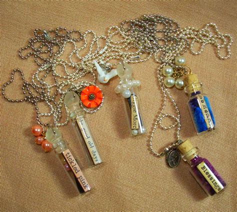 My reliquary, glass vial necklaces on Etsy at Louzart. | Glass vial necklace, Vial necklace ...
