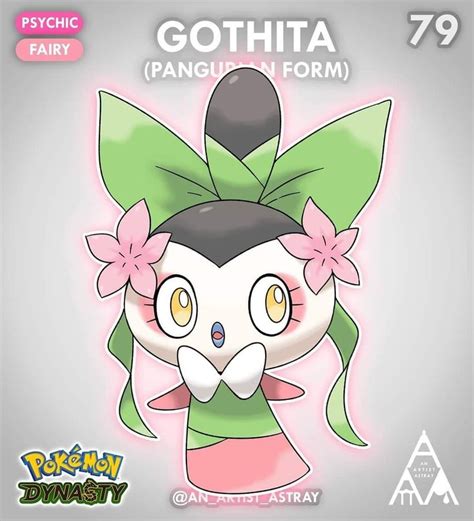 Gothita "Pangurian Form"! | Pokemon, Fan art, Pokemon pokedex