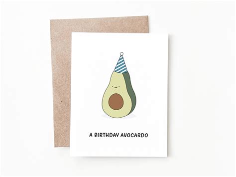 Avocado Birthday Card | Funny Birthday Cards – Nine Two Design