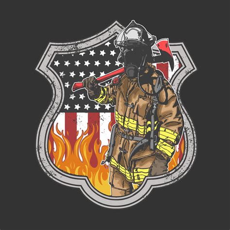 Fireman Logo Vector