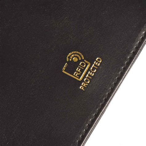 RFID Blocking Leather Passport Cover - Black | Travel Blue Travel ...