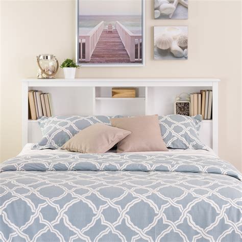 Winslow White Full/Queen Bookcase Headboard - Overstock Shopping - Big ...