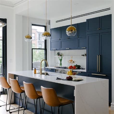 Stylishly Bold: Matte Navy Blue Kitchen Cabinets That Will Transform Your Cooking Space - Click ...