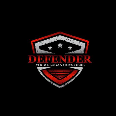 Defender Protection logo badge, rustic Technology logo designs 20986534 ...