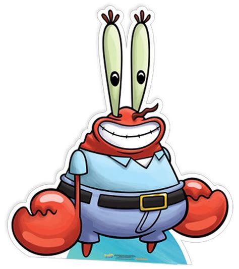 Lifesize Cardboard Cutout of Mr Krabs From Spongebob Squarepants buy cutouts & standees at ...