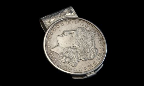 7/8″ X 2″ Sterling Money Clip with Morgan Silver Dollar | Fritch Brothers Western Silver - Solid ...