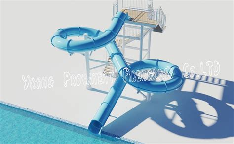 Blue Swimming Pool Tube Slide,Curved Slide - Buy Swimming Pool Tube ...