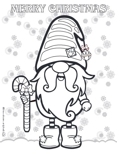 Gnome Coloring Pages