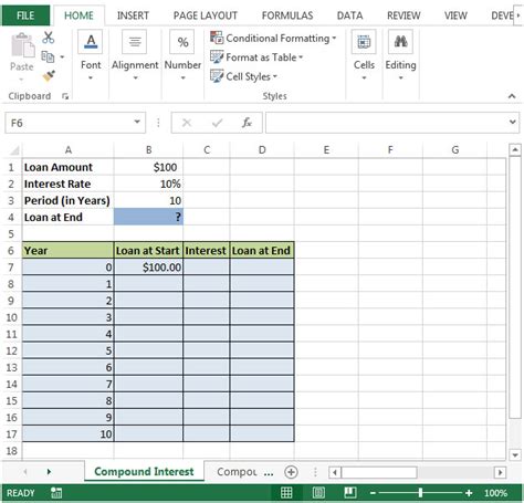 How to create Compound Interest calculator in Microsoft Excel | Financial