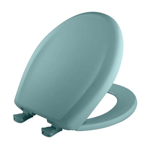 Shop Bemis Lift-Off Classic Turquoise Plastic Round Slow Close Toilet ...