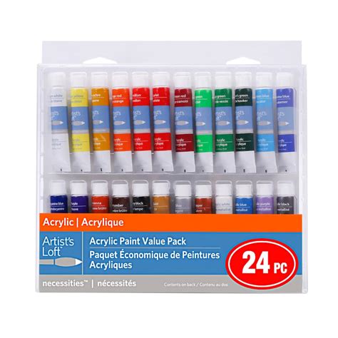 Necessities™ 24 Colour Acrylic Paint Value Pack by Artist's Loft™ | Michaels