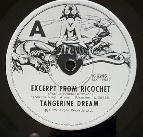 Tangerine Dream - Excerpt From Ricochet (1975, Vinyl) | Discogs