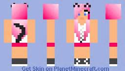 Pink Girl Cat Minecraft Skin