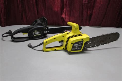 Lot Detail - MCCULLOCH 14" ELECTRIC CHAINSAW & WEN 10" ELECTRIC CHAINSAW FOR PARTS OR REPAIR