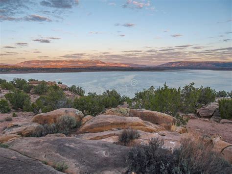 Sunset Over Abiquiu Lake in Northern New Mexico Stock Image - Image of hiking, outdoors: 128264695