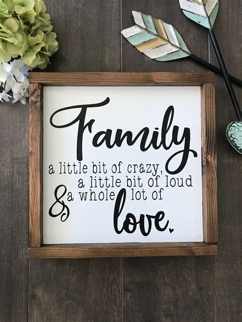 Wood Sign Family Sign Farmhouse Style Rustic Home Decor | Etsy Family Wood Signs, Diy Wood Signs ...