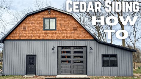 How To Install Cedar Shake Siding // Dream Workshop Build (Part 1 ...