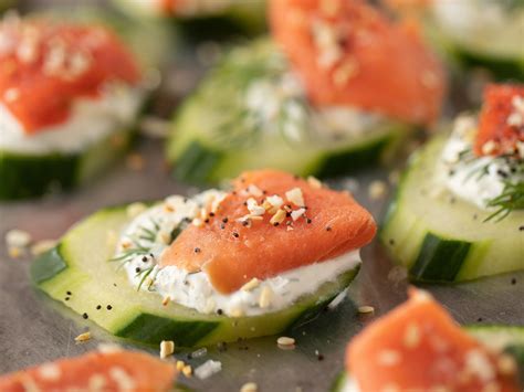 Smoked Salmon Cucumber Bites | Recipe | Appetizer recipes, Cucumber bites, Food network recipes