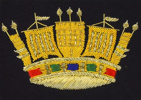 Merchant Navy Embroidered Blazer Badge - Jeremy Tenniswood Militaria