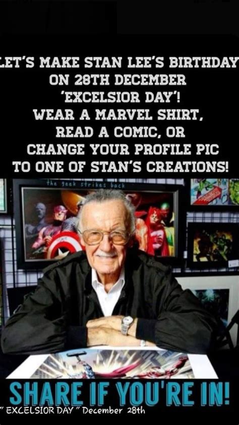 Stan lee’s birthday | Stan lee, Marvel superheroes, Marvel