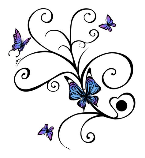 Butterflies tattoo design by J35K on DeviantArt