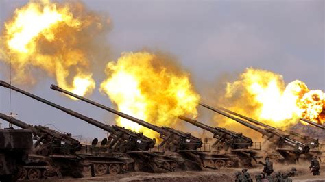 North Korea conducts artillery firing drills in likely response to South Korea-US military ...