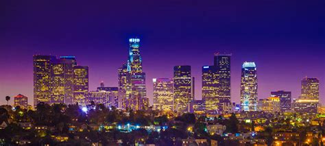 Los Angeles, California Skyline at Night - Public Policy Institute of ...