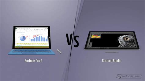 Surface Pro 3 vs. Surface Studio - Detailed Specs Comparison