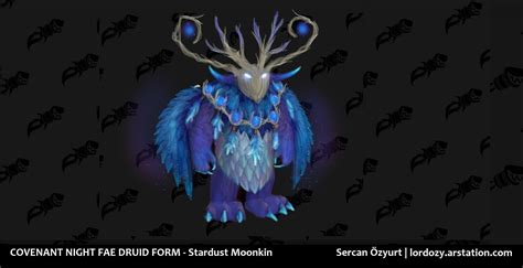 Sercan Özyurt - [Fan Concept] Covenant Druid Forms ''Night Fae'' - World of Warcraft