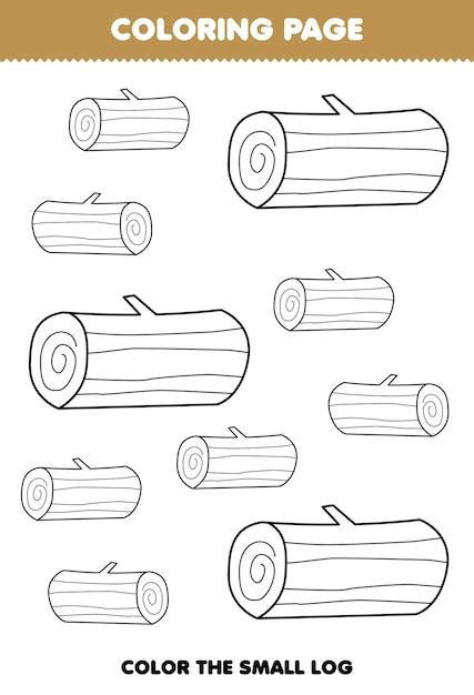 Printable Log Coloring Pages