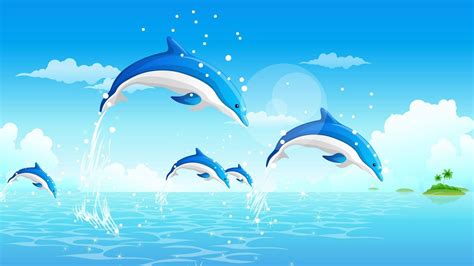 Cartoon Dolphin Wallpapers - Top Free Cartoon Dolphin Backgrounds ...