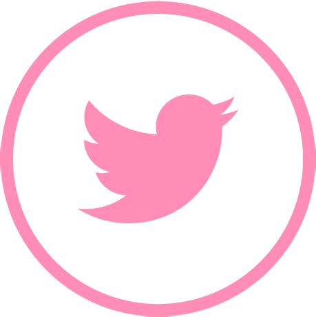 Download Pink Twitter Logo Png, Transparent Png - vhv