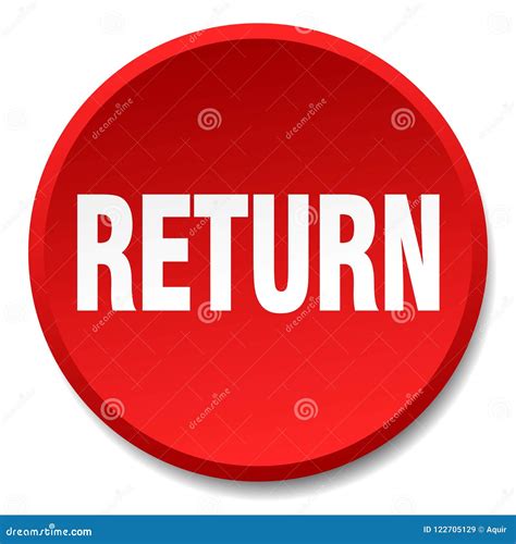 Return button stock vector. Illustration of website - 122705129