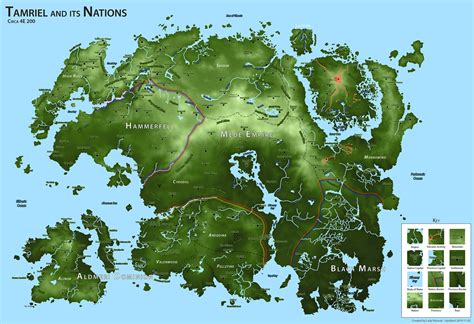 Tamriel Map Skyrim Artstation Map Of Tamriel Pahonia Maps | The Best Porn Website