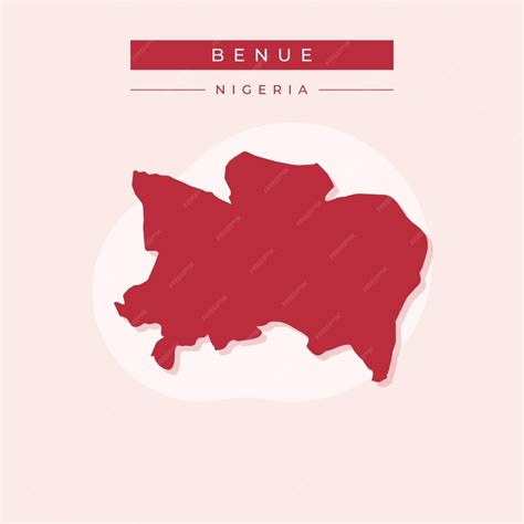 Premium Vector | Vector illustration vector of Benue map Nigeria