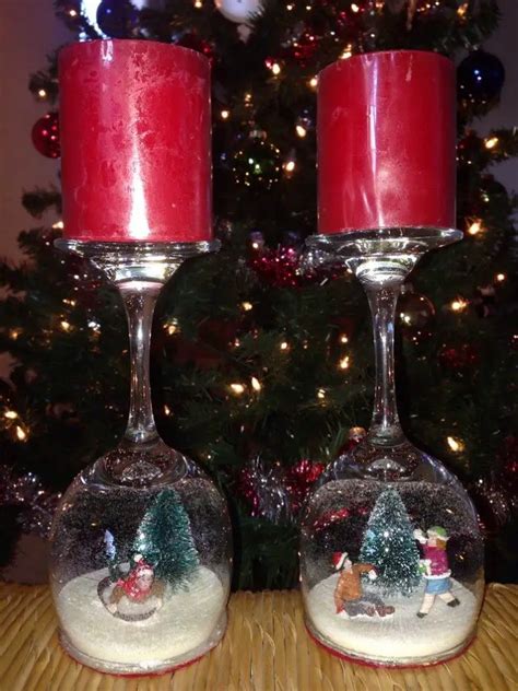 Alluring Wine Glass Snow Globes: 6-Step Decoration – Craft projects for ...