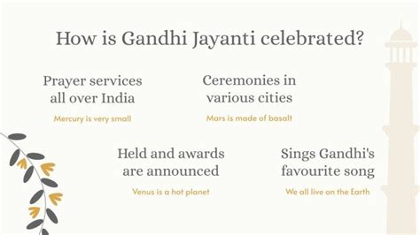 Gandhi Jayanti Celebration | Google Slides & PowerPoint