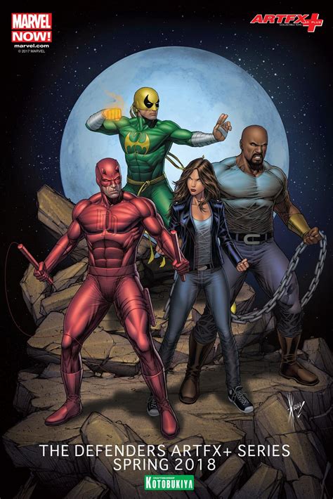 Kotobukiya Announces Marvel Comics Defenders Statue Series - The Toyark ...