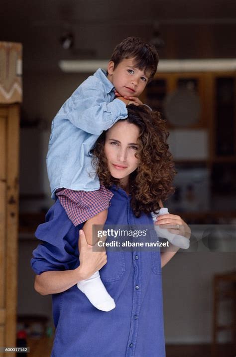 American model and actress Andie MacDowell and her son Justin. News ...