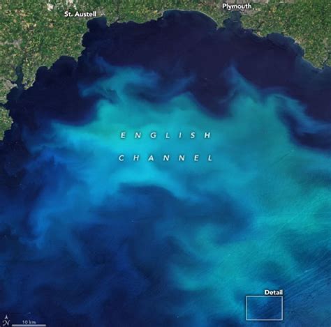 Satellite Images Show English Channel's Bright Blue Phytoplankton Bloom ...