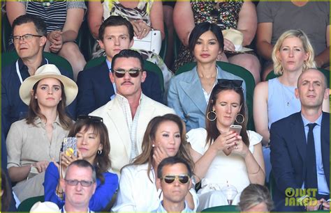 Emma Watson & Luke Evans Have a 'Beauty & the Beast' Reunion at Wimbledon!: Photo 4114736 | Emma ...