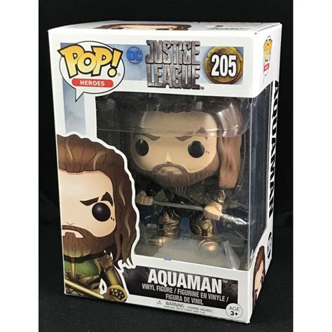 Jason Momoa Signed "Justice League" Aquaman #205 Funko Pop Vinyl Figure (Beckett COA) | Pristine ...