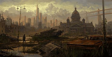 HD wallpaper: Sci Fi, Post Apocalyptic, City, Ruin | Wallpaper Flare