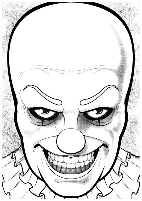 Halloween pennywise it - Halloween Coloring Pages for Adults