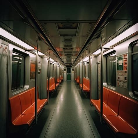 Premium AI Image | Metro train interior