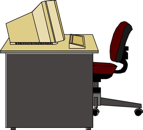 Computer Desk Clip Art at Clker.com - vector clip art online, royalty free & public domain