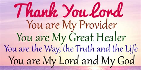 thank you lord quotes for healing - Verdie Atherton