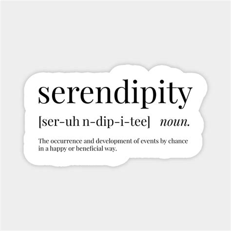 Serendipity Definition - Serendipity - Magnet | TeePublic